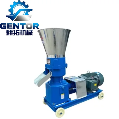Ring die feed pellet mill rated at 200 kg per hour for farm feed production