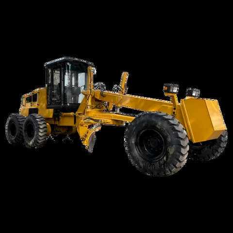 Heavy duty 125 kW motor grader with bearing and gearbox on a construction site