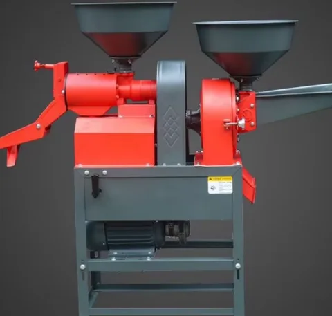 Mini electric rice milling machine combining peeling and crushing functions