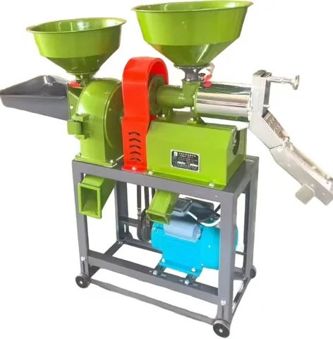 Vertical rice whitener and polisher rated at 2.2 kW for white rice production