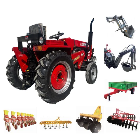 Compact 18 HP two-wheel drive walking tractor with diesel engine and gearbox